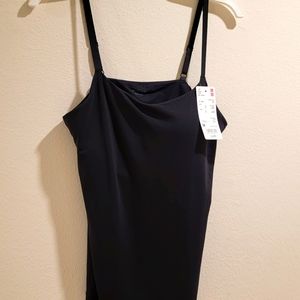 Uniqlo AIRism Black Bra Camisole Size M 35-37" Bust